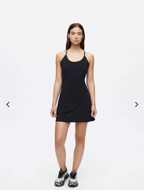 Viral Outdoor Voices Black Exercise Dress with built in shorts!
